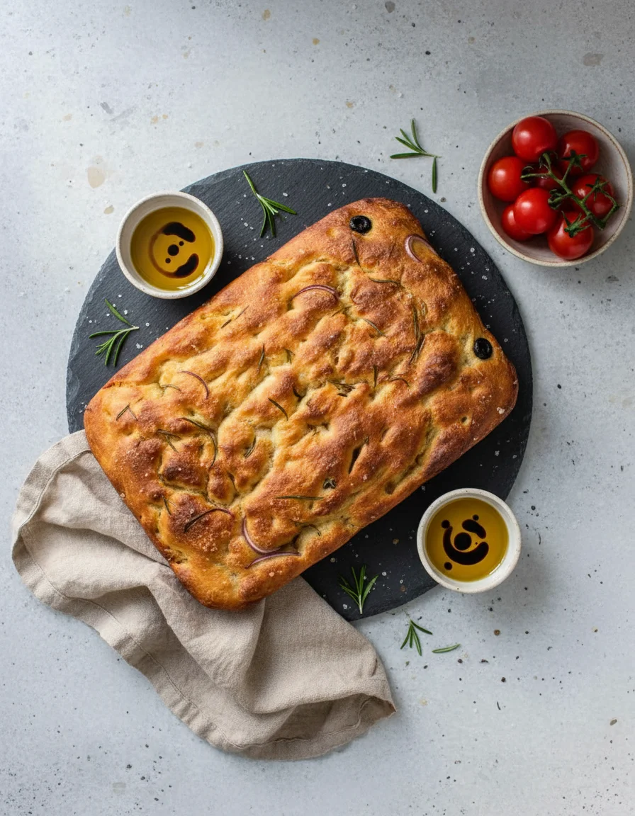 Easy No Knead Focaccia