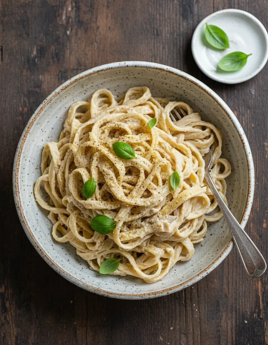 Vegan Fettuccine Alfredo