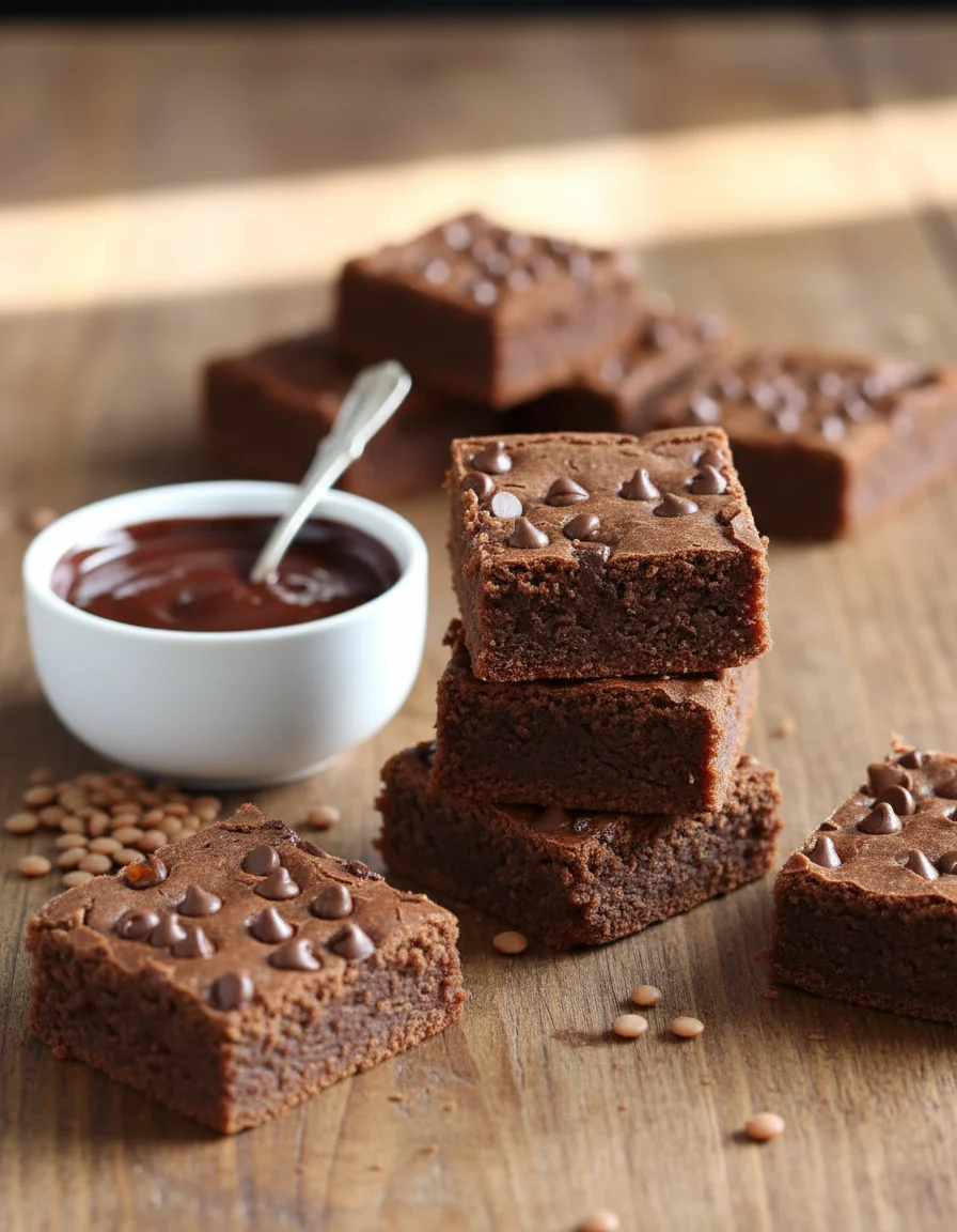 Fudgy Lentil Brownies