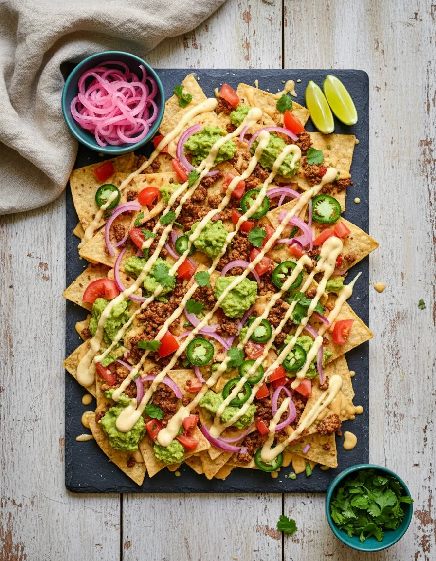Fully Loaded Vegan Nachos