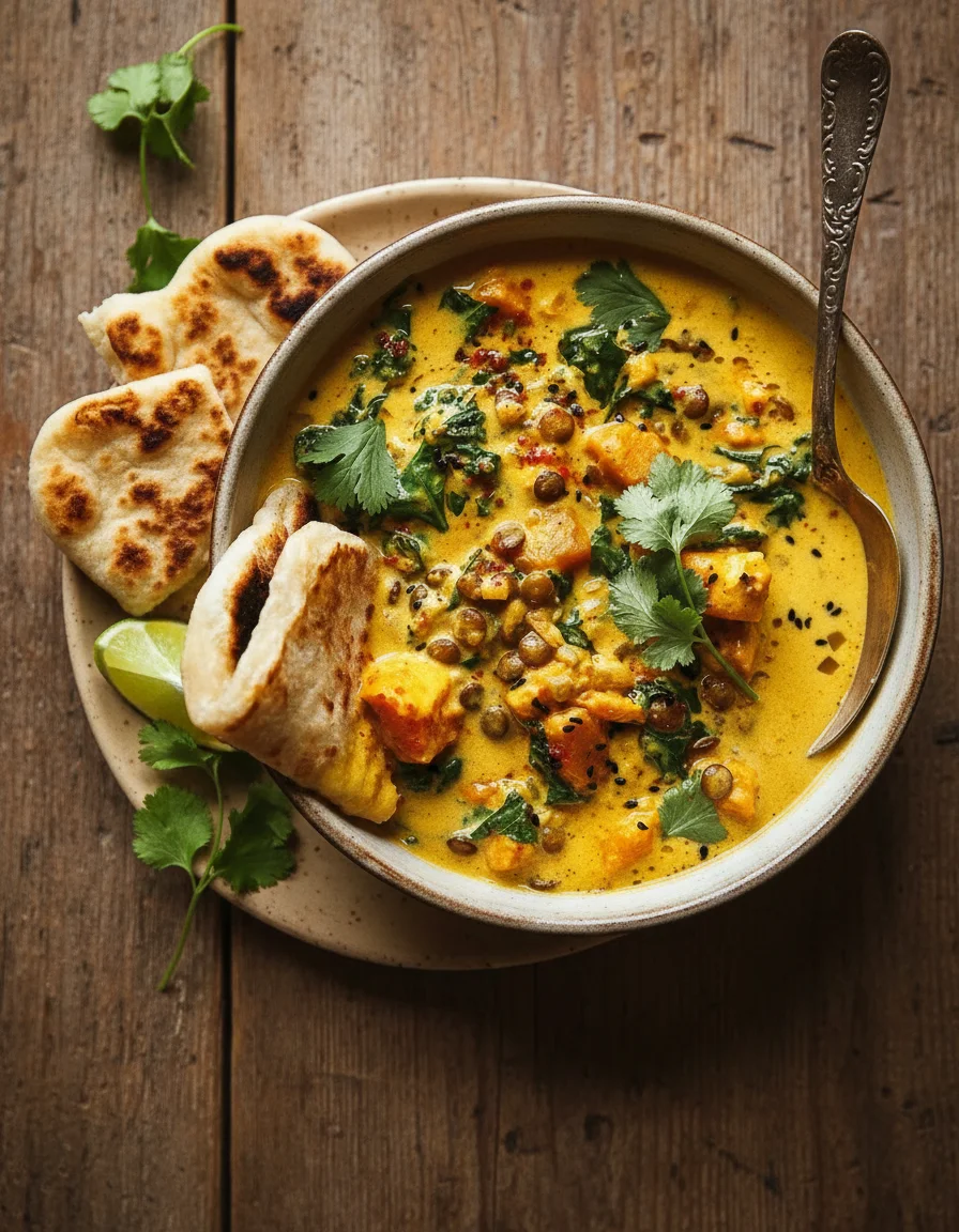 Ginger Sweet Potato Lentil Stew