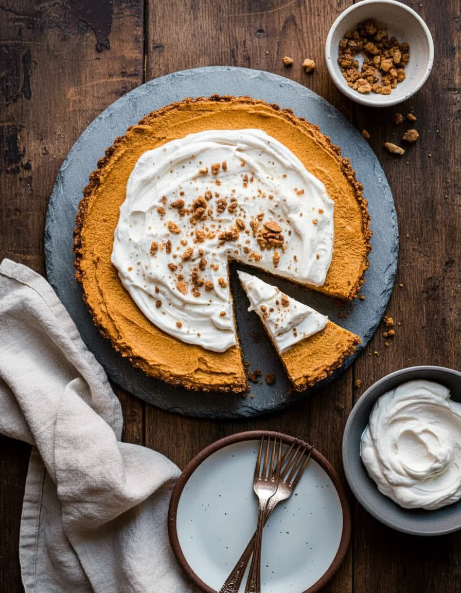 Gingersnap Pumpkin Cream Tart