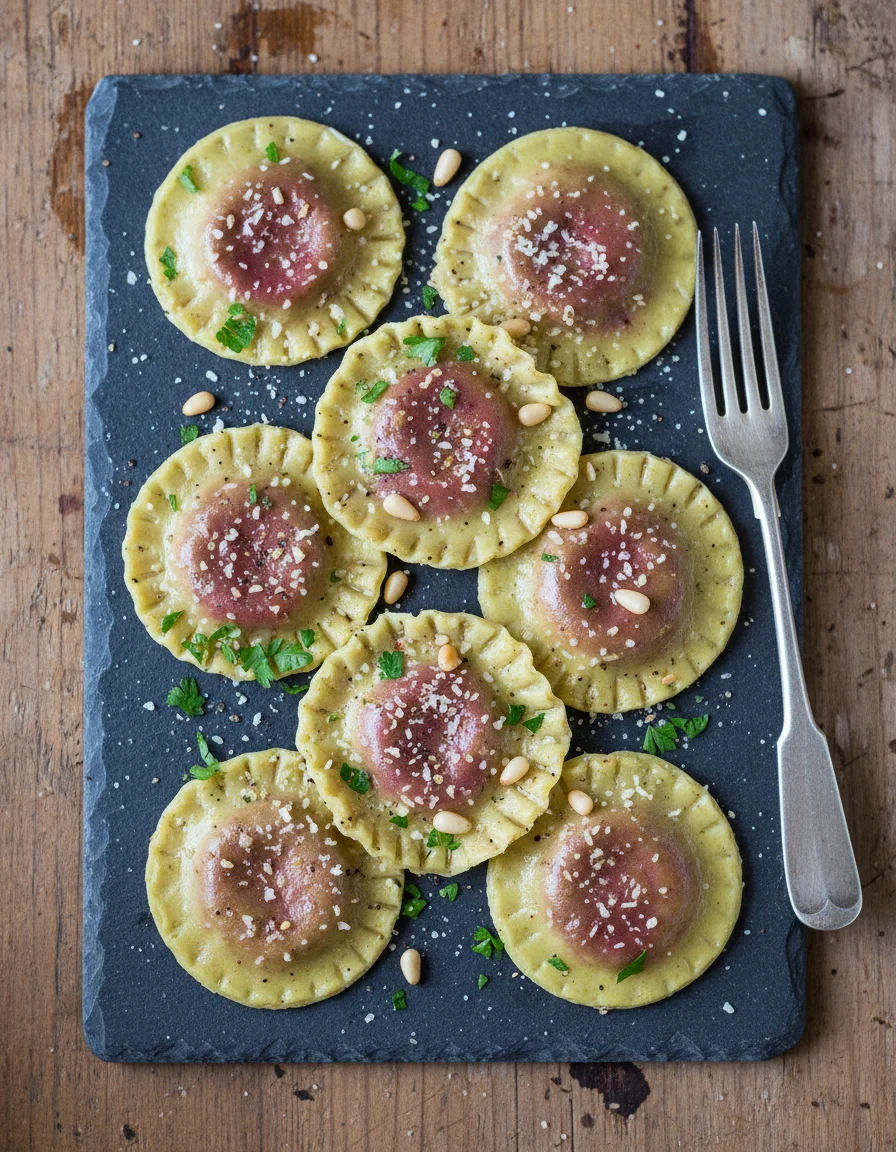 Gluten-Free Beetroot Ravioli