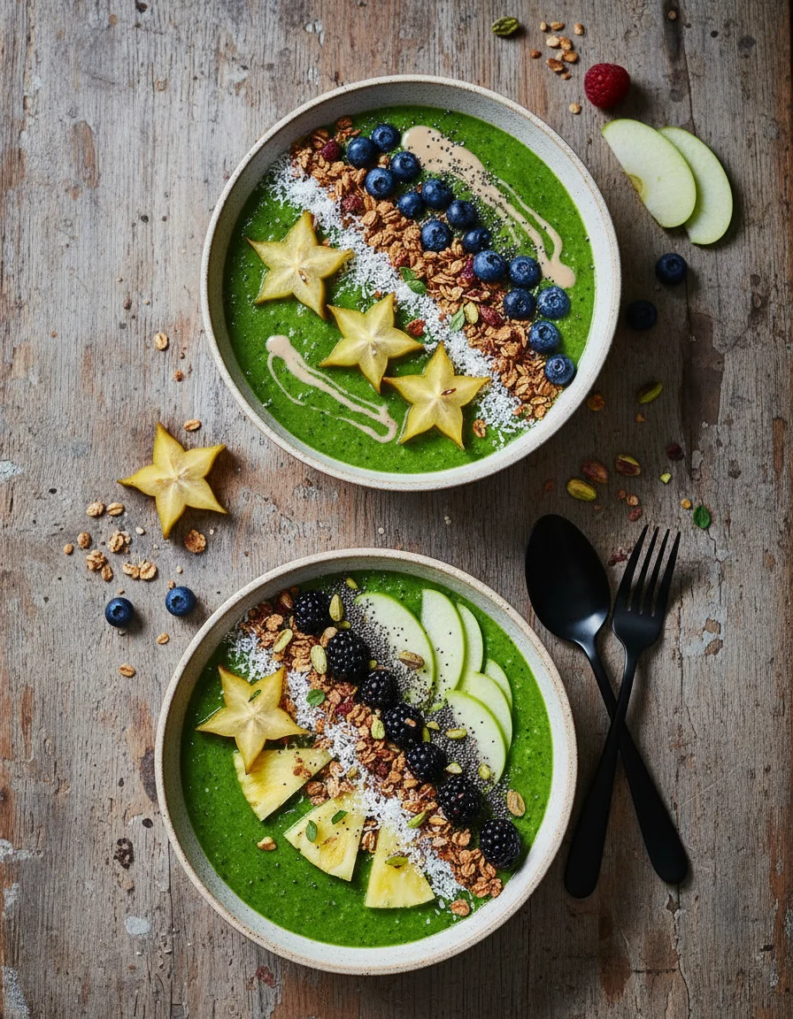 Green Breakfast Smoothie Bowl