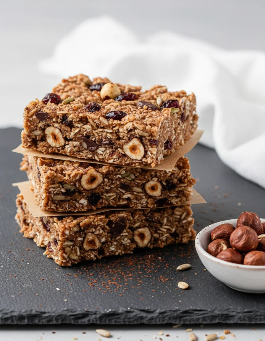 Hazelnut Granola Breakfast Bars