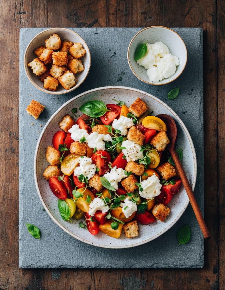 Heirloom Tomato Panzanella Salad
