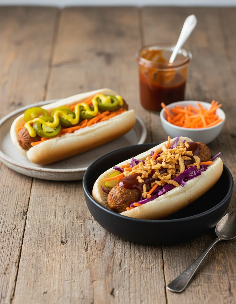 Homemade Vegan Hot Dogs