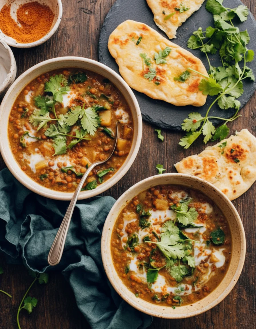 Instant Pot Curried Lentil Soup