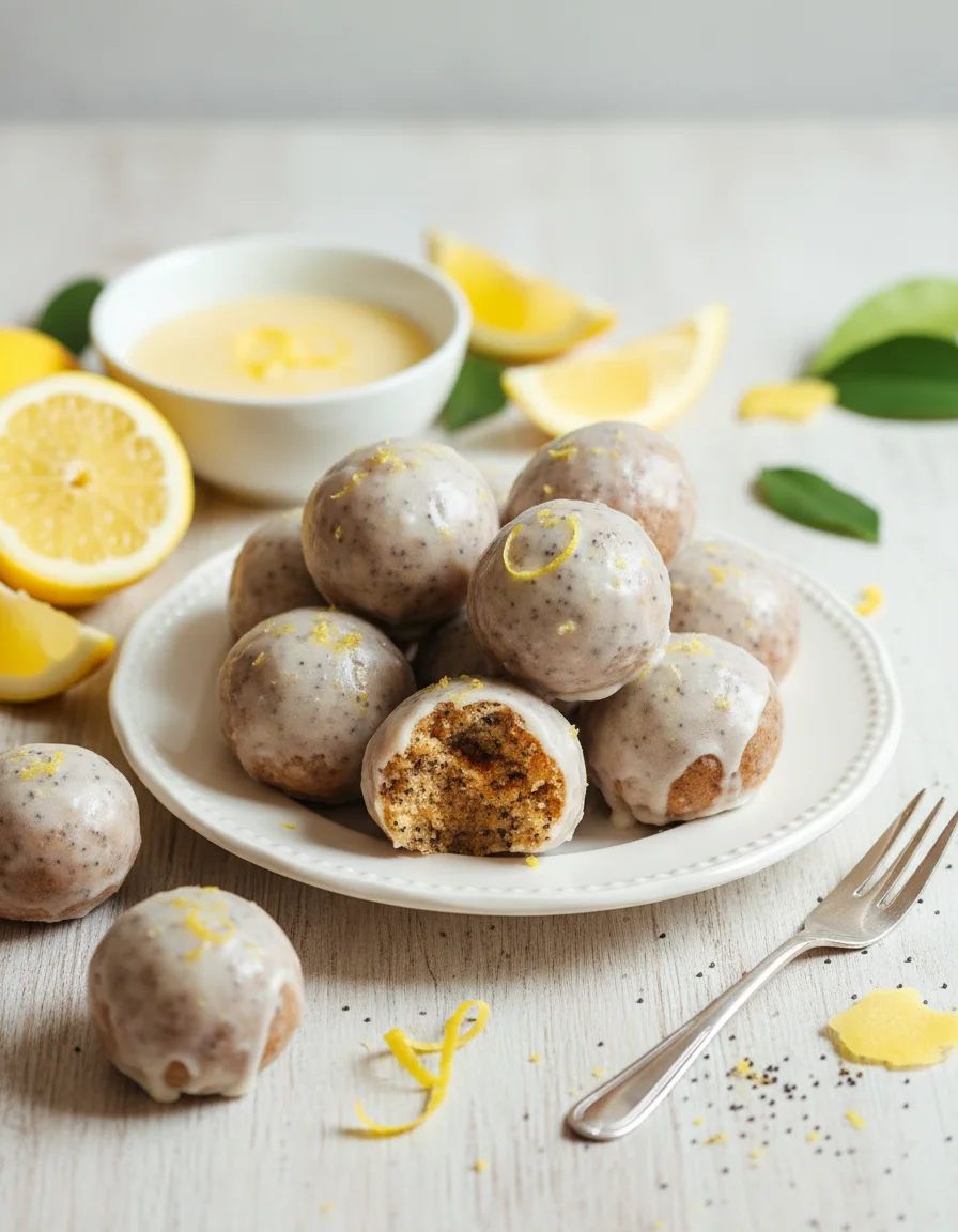 Lemon Poppy Seed Donut Holes