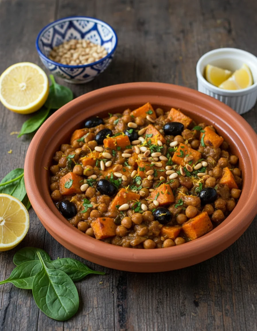 Lemony Sweet Potato Tagine