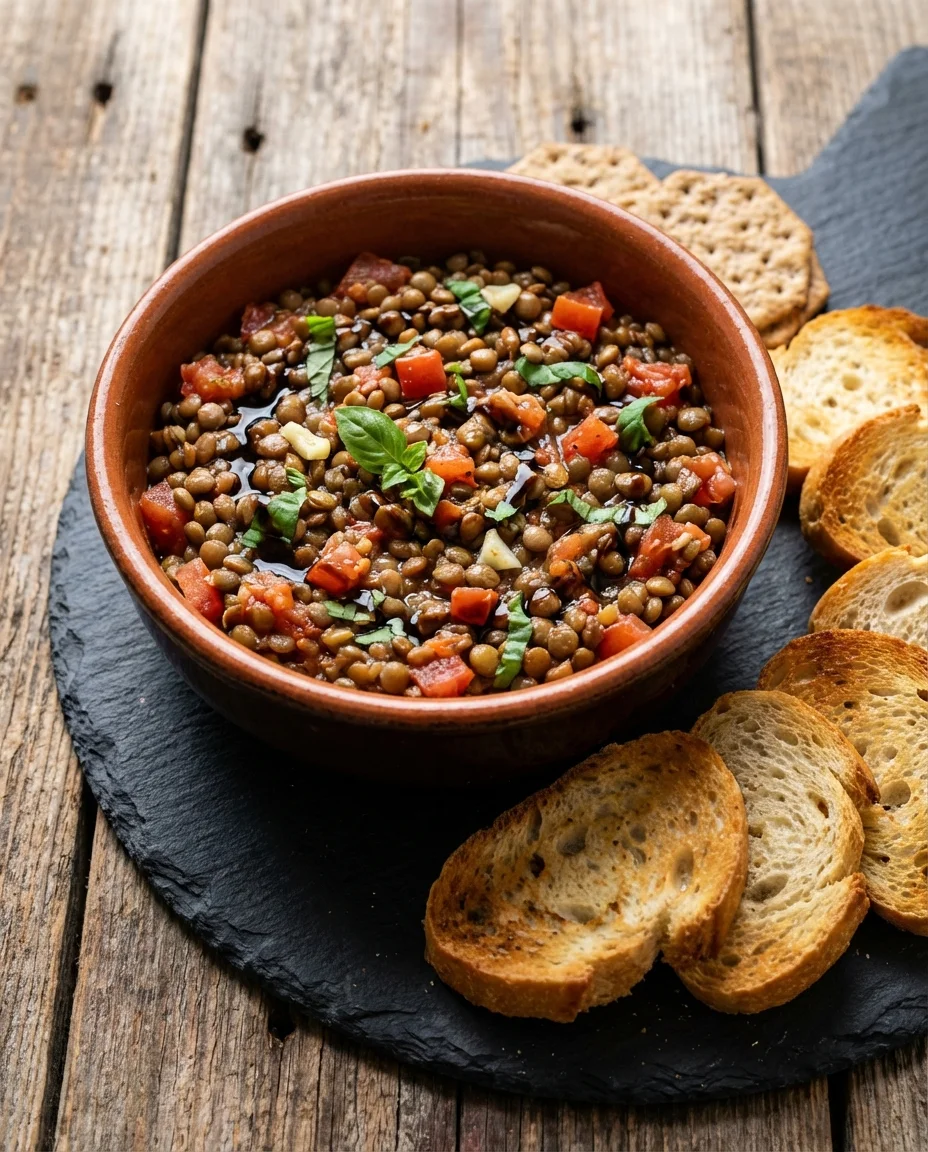 Lentil Bruschetta Dip