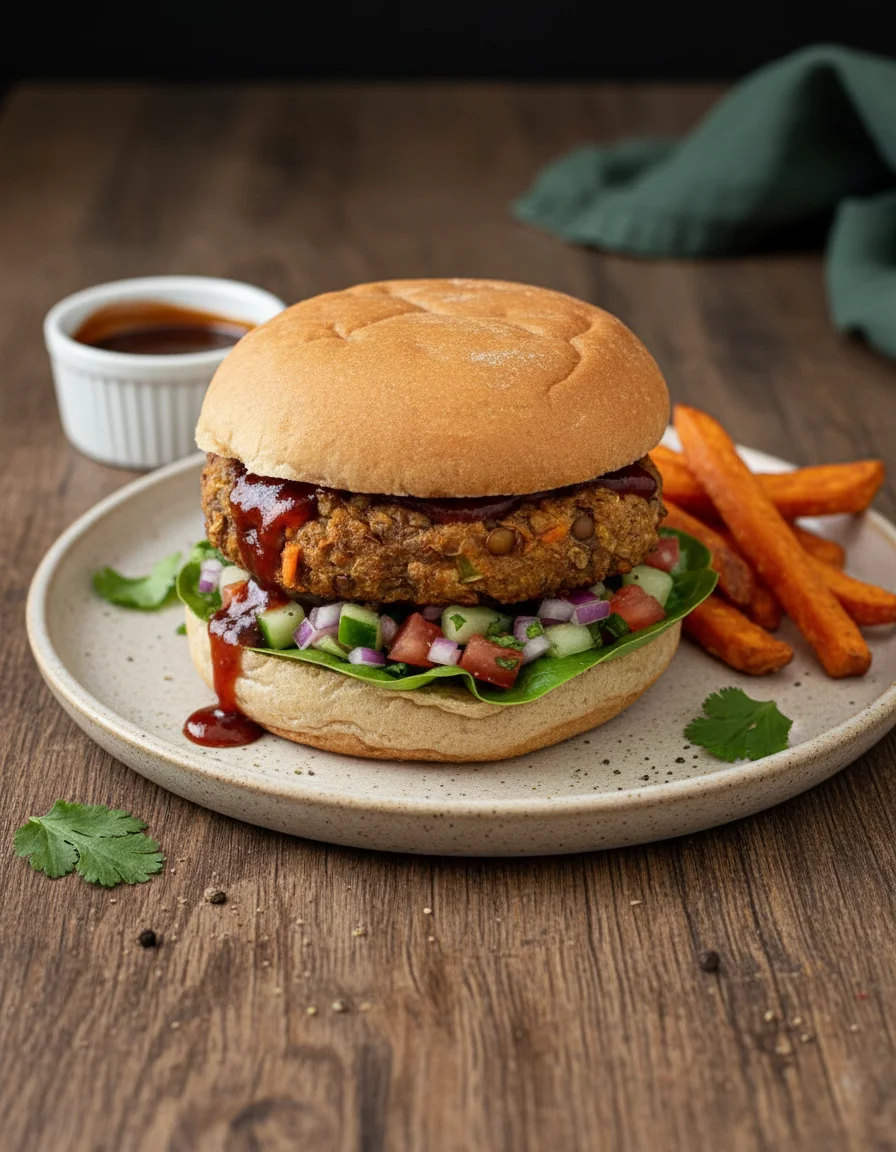 Lentil Quinoa Meatloaf Burgers