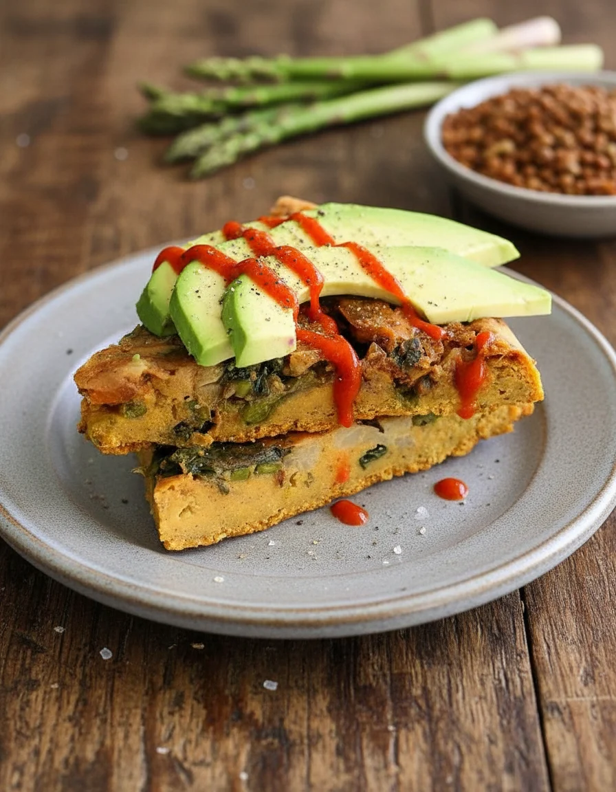 Lentil Veggie Asparagus Frittata