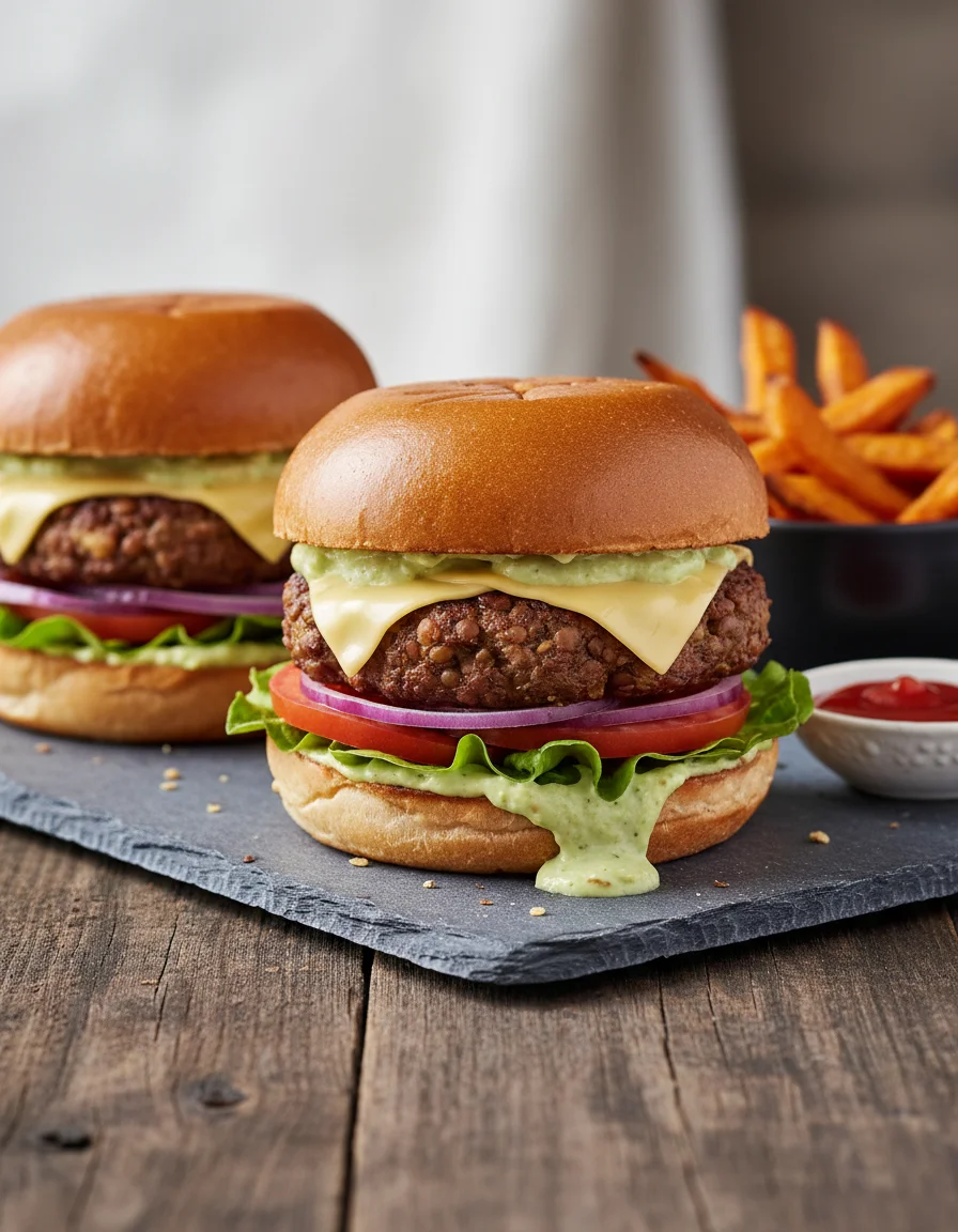 Lentil Walnut Burgers