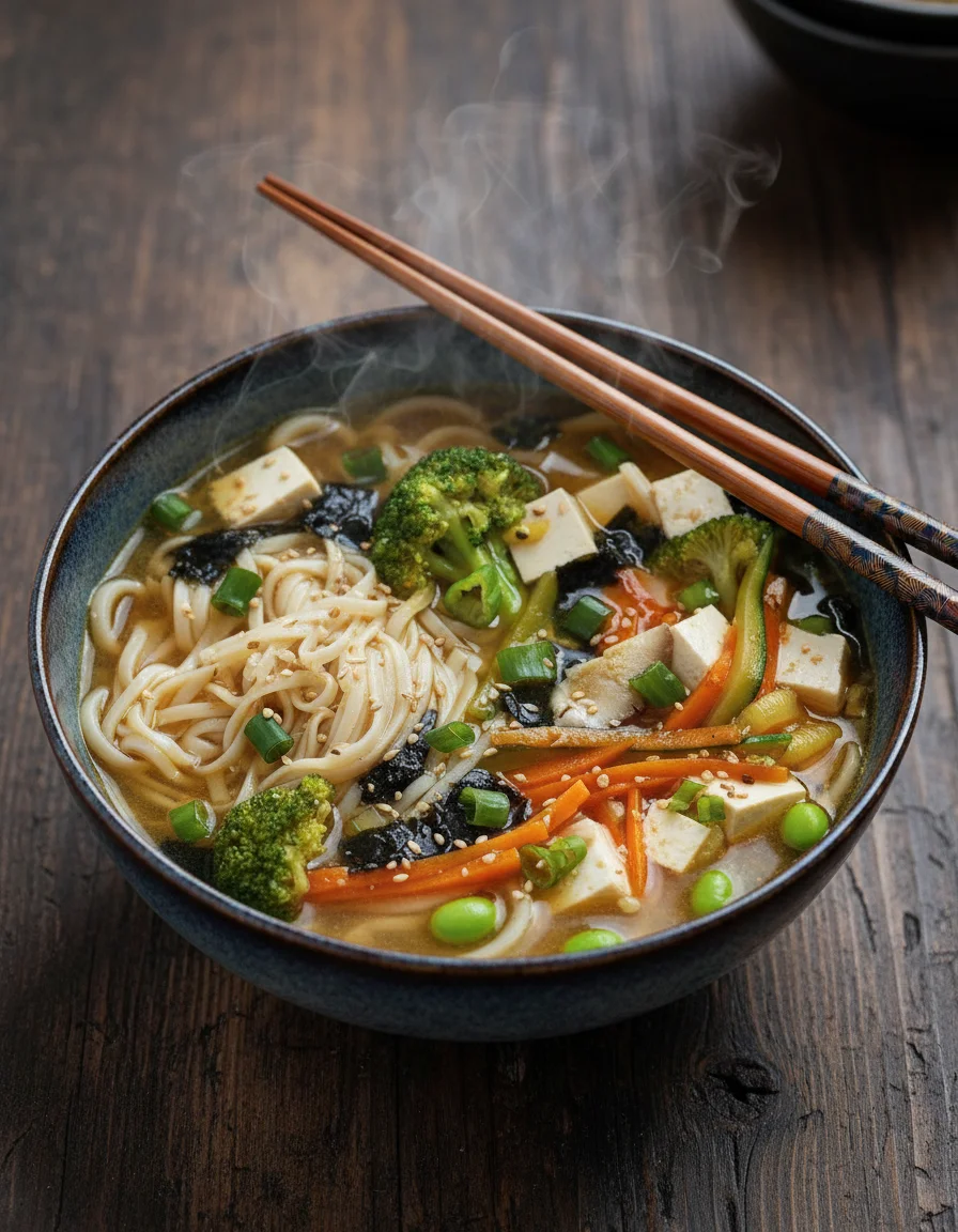 Loaded Miso Noodle Soup