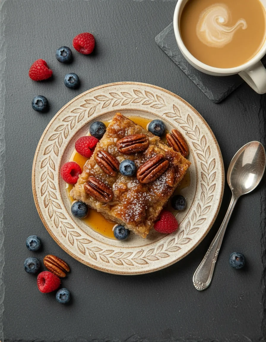 Maple Pecan Bread Pudding