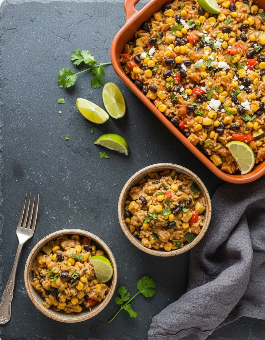Mexican Bean and Rice Casserole