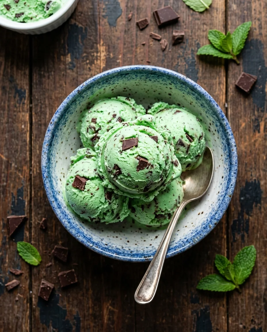 Mint Chocolate Chip Ice Cream