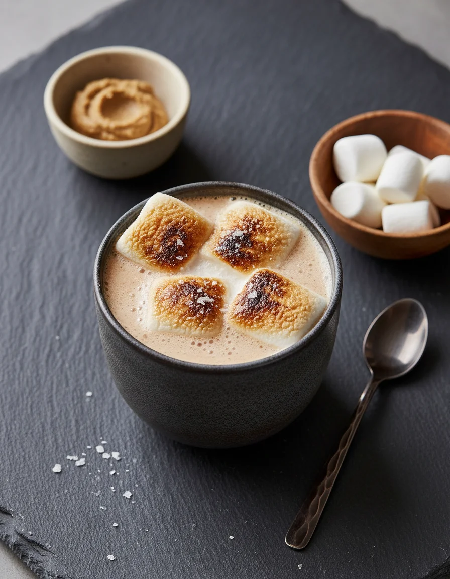 Creamy Miso Salted Hot Chocolate