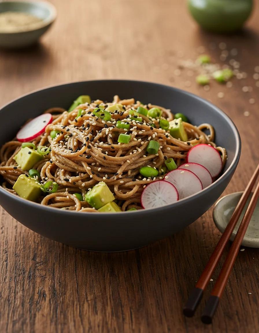 Miso Sesame Soba Noodles
