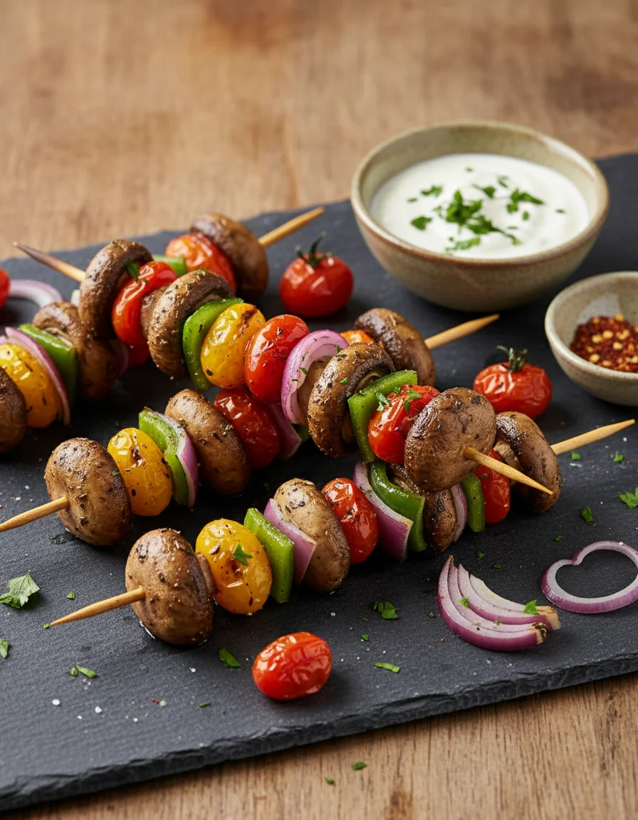 Mushroom Shish Kebabs