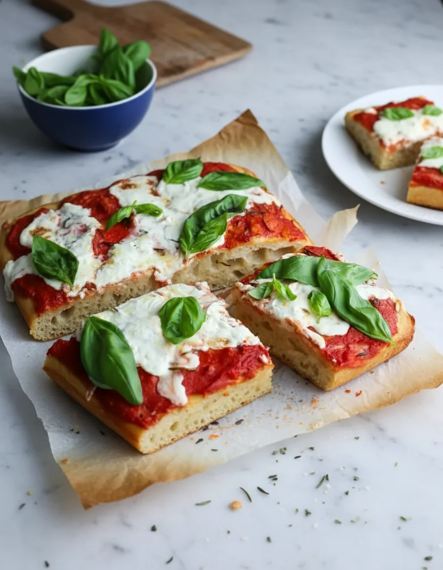 No Knead Pizza Focaccia