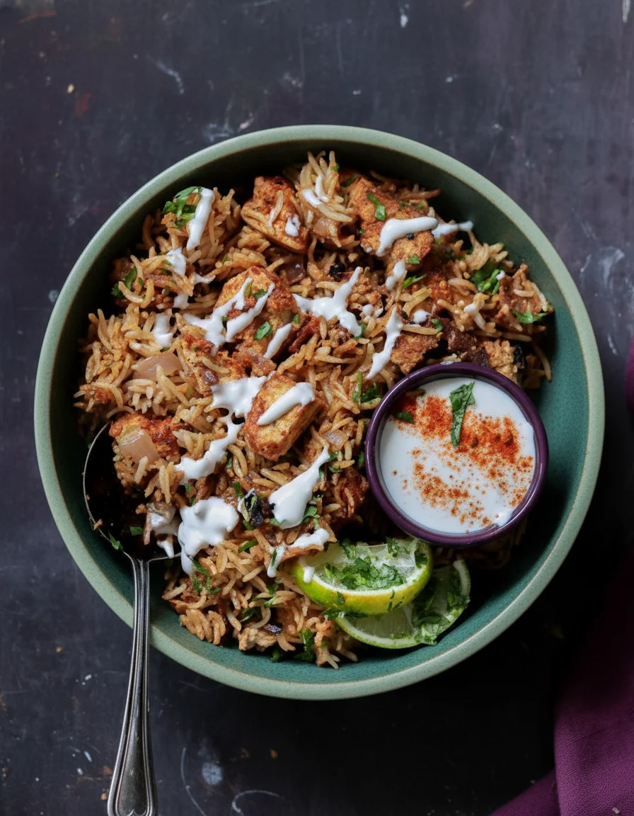 North Indian Tofu Biryani