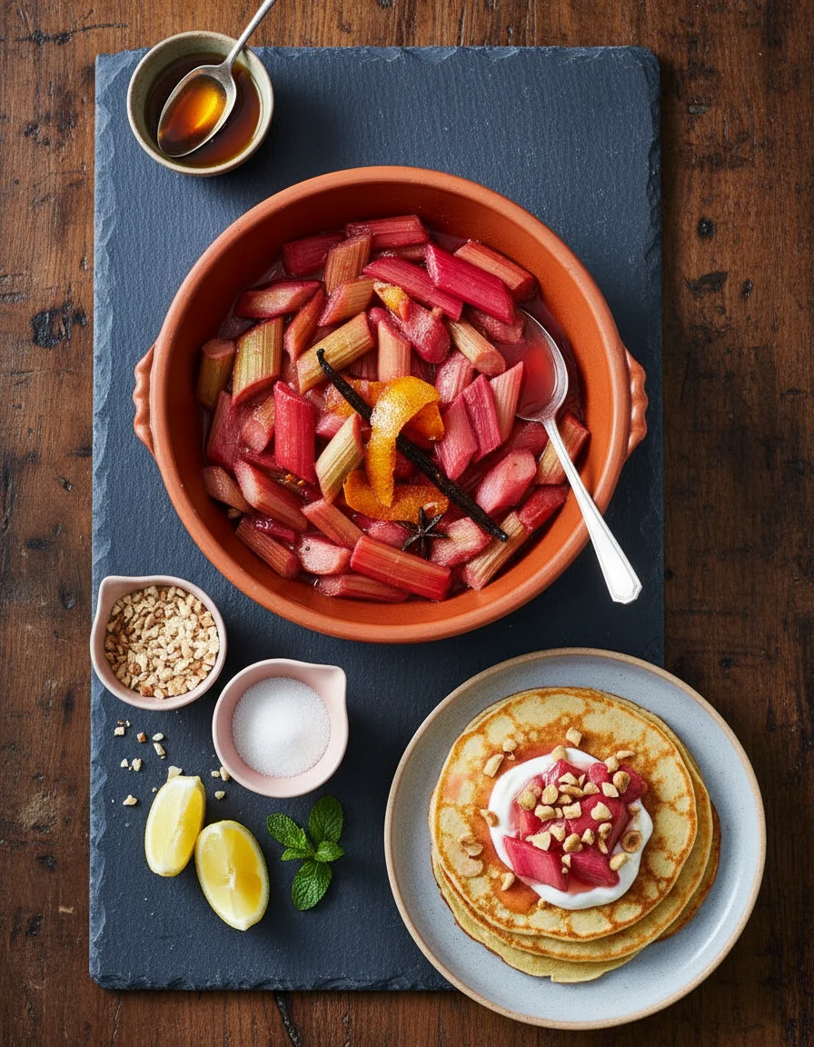 Oven-Roasted Rhubarb