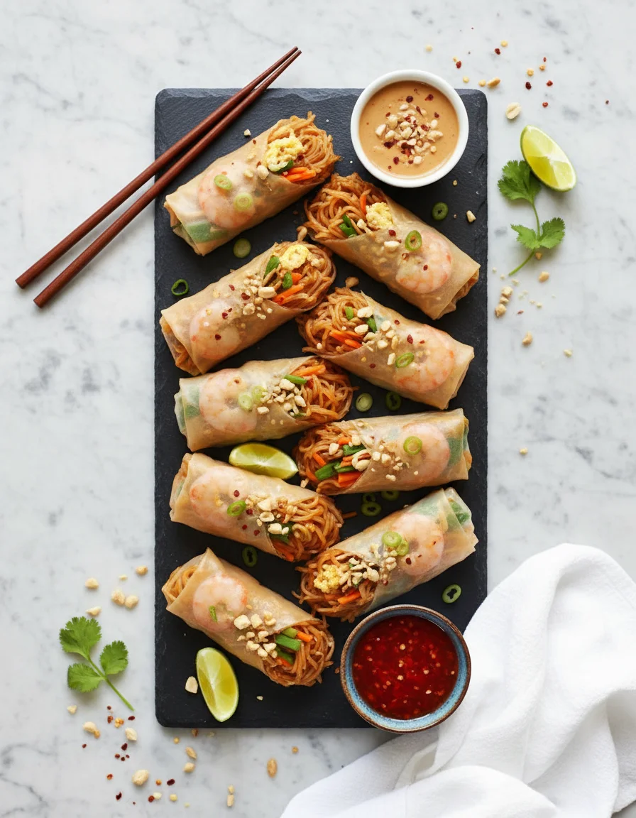Pad Thai Spring Rolls