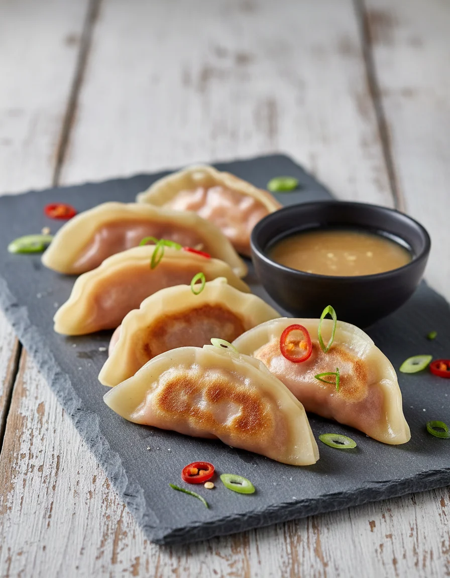 Peach Pluot Gyoza