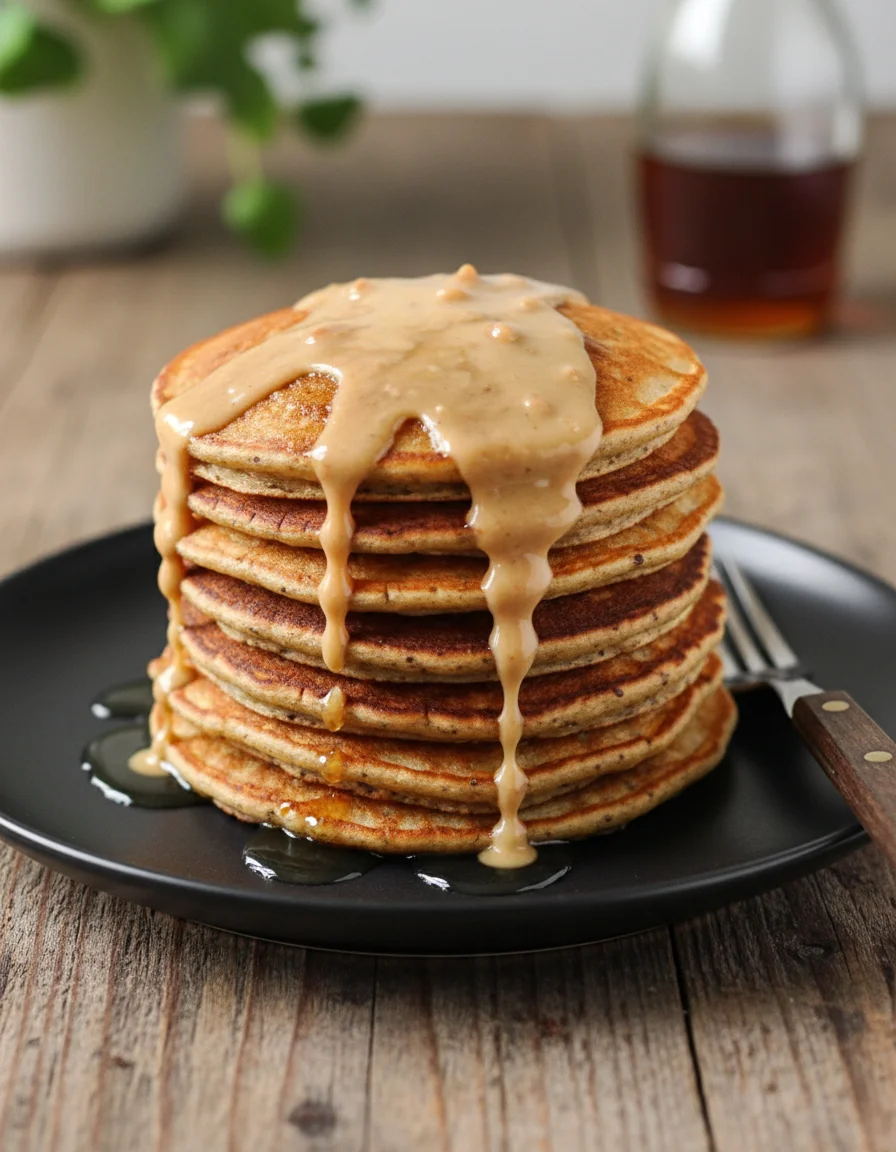Peanut Butter Flaxseed Pancakes