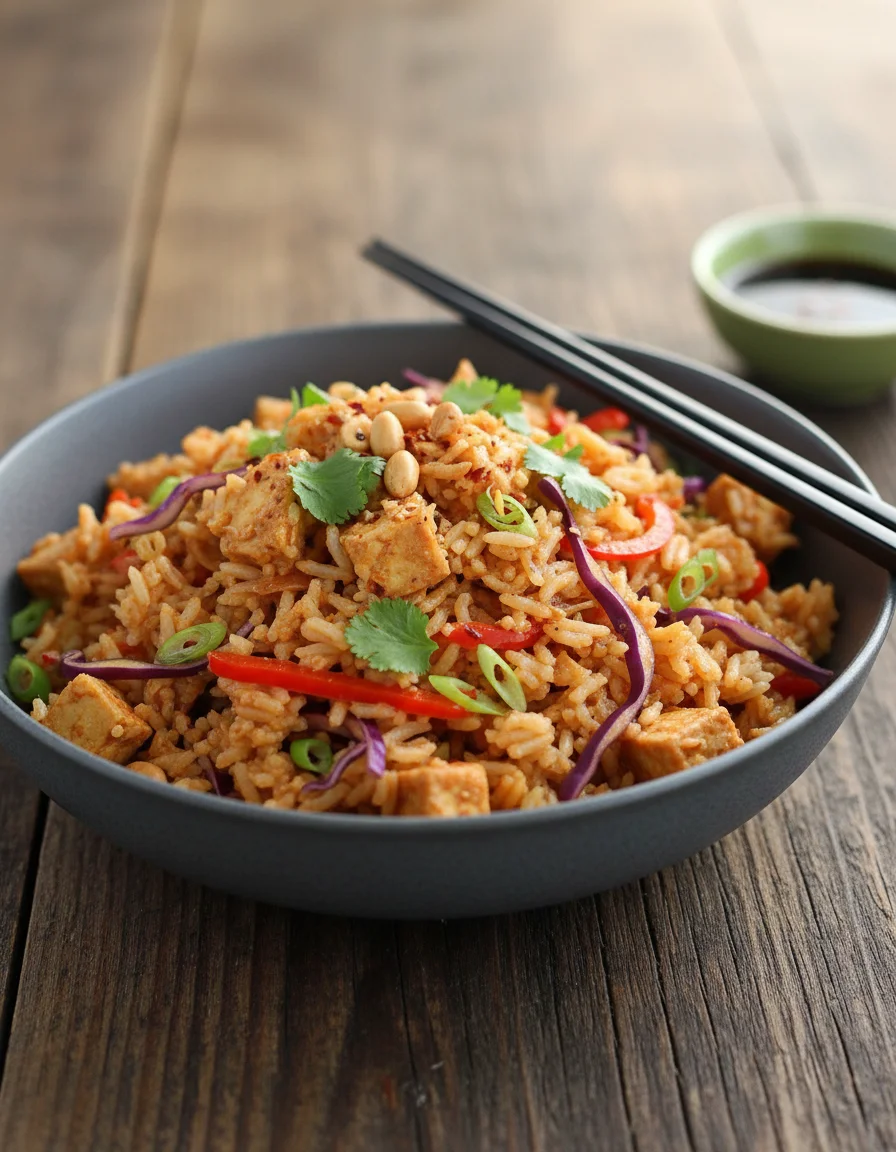 Peanut Sauce Fried Rice