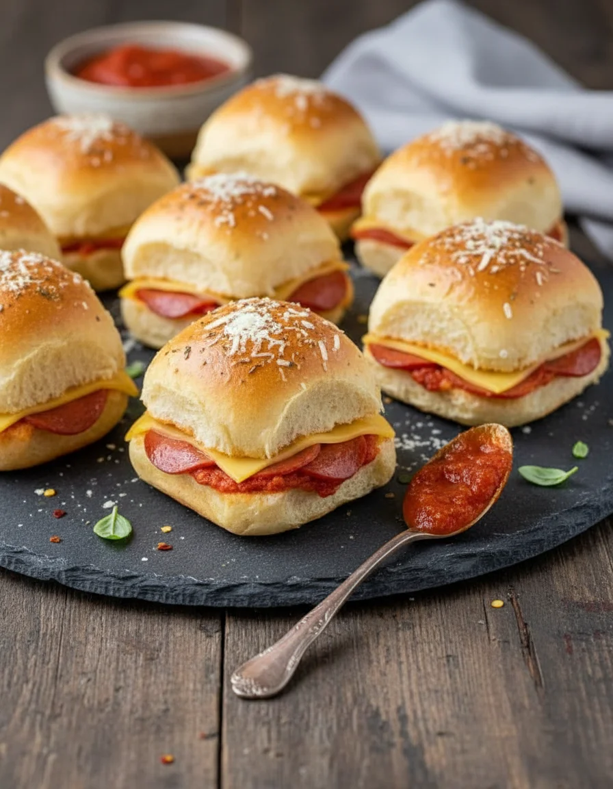 Pepperoni Pizza Sliders
