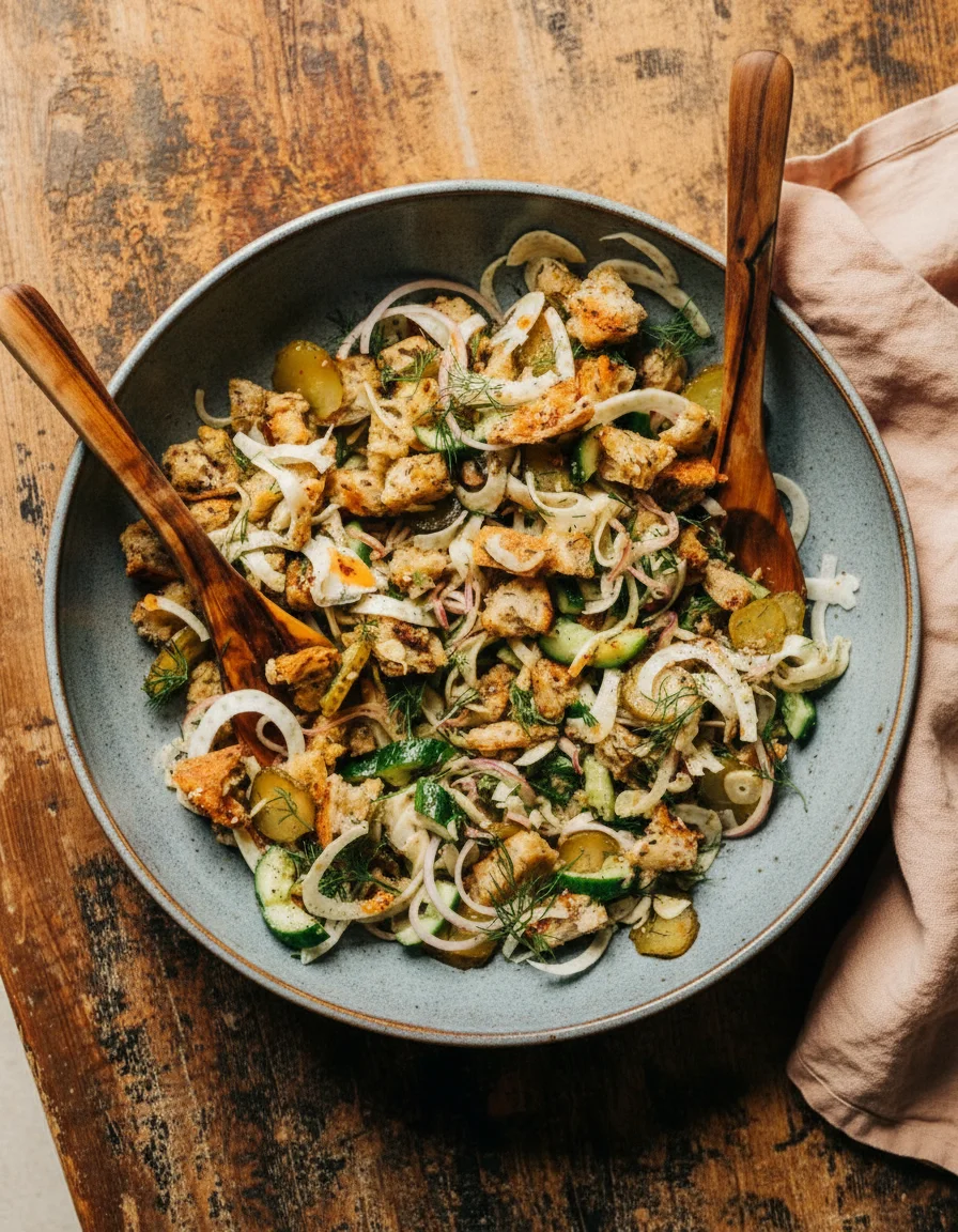 Pickle Panzanella Salad