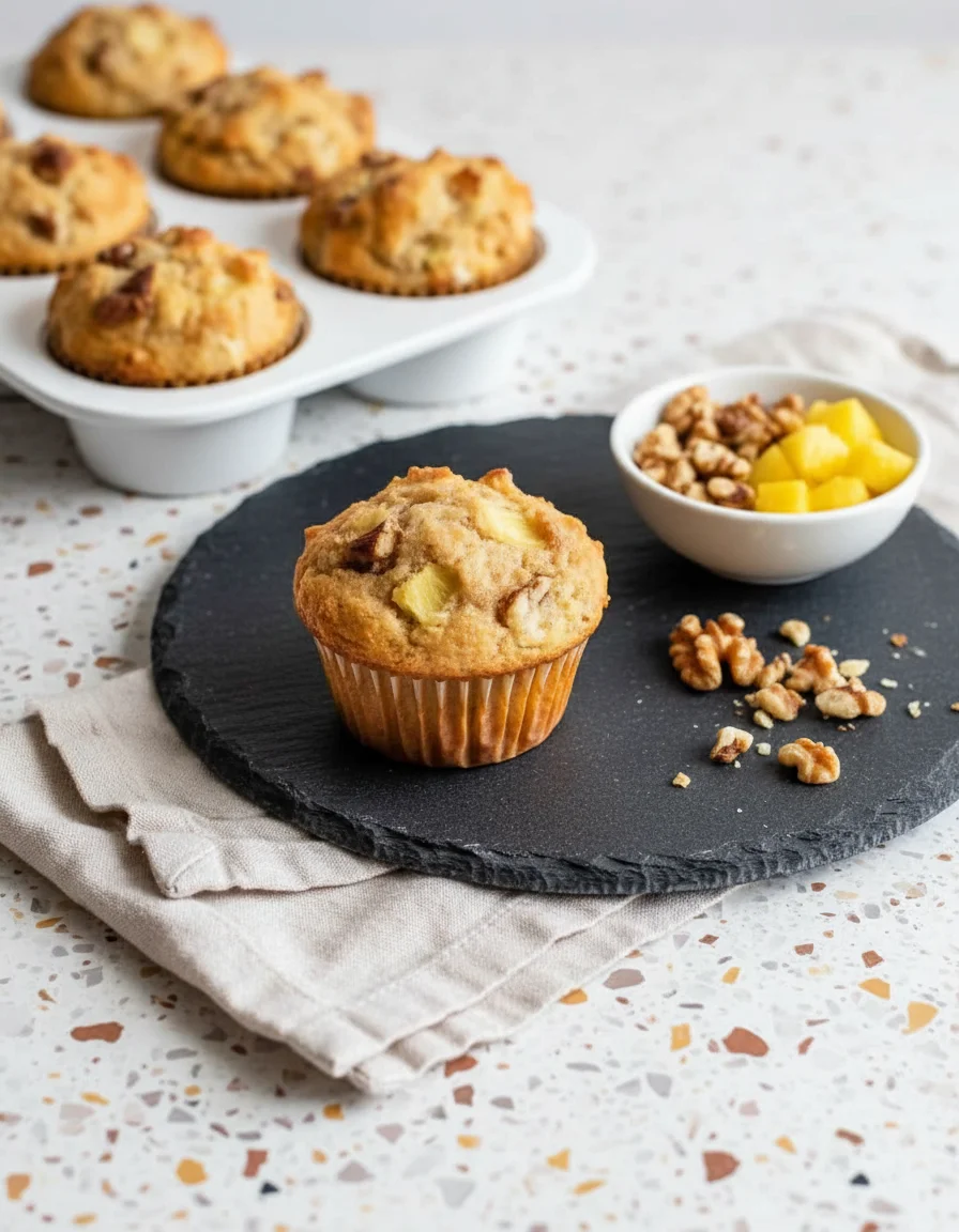 Pineapple Walnut Muffins
