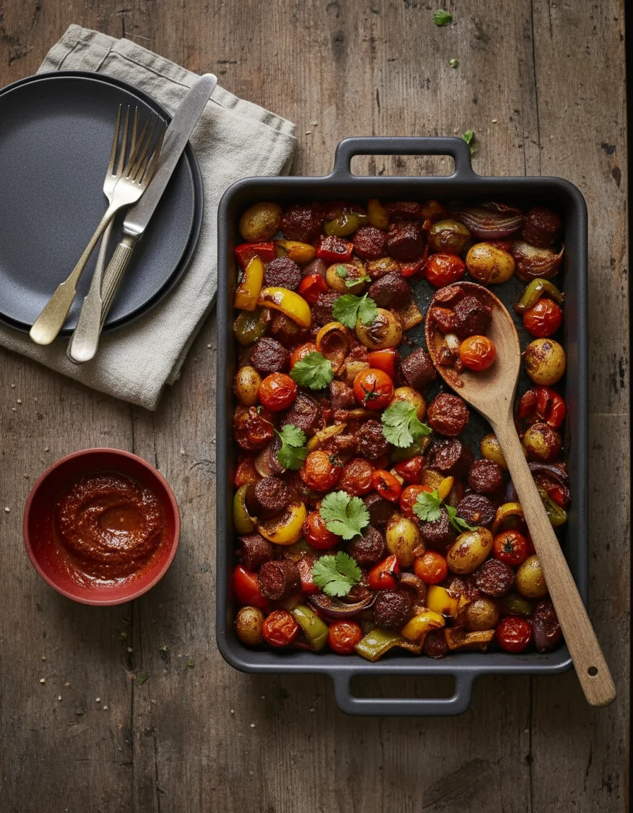 Piri Piri Chorizo Bake