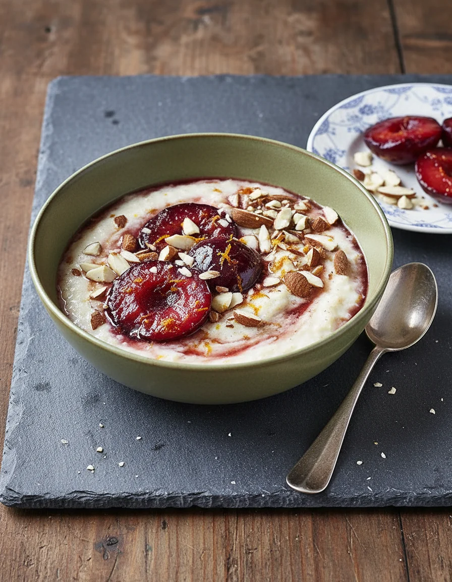 Plum Almond Porridge