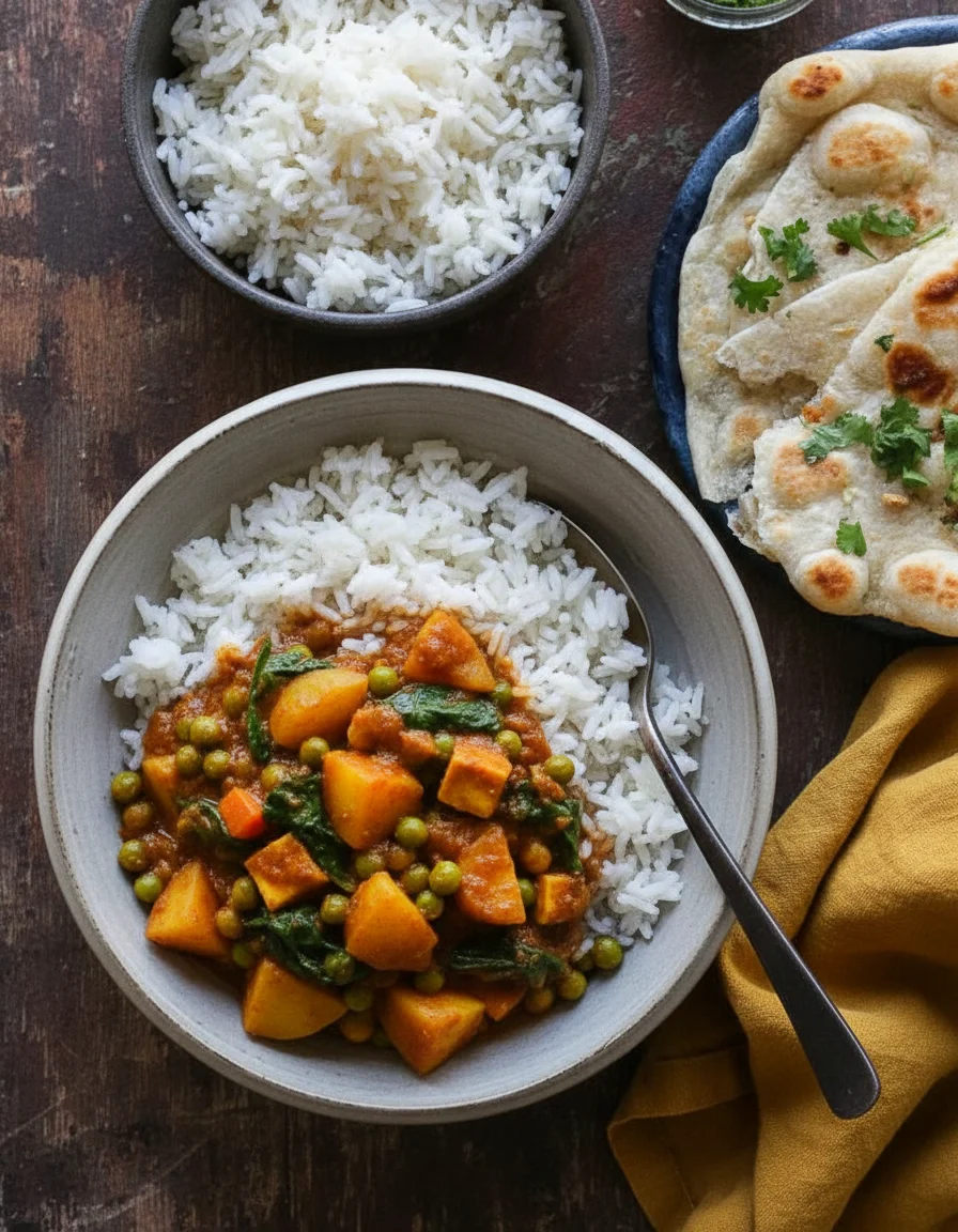 Potato Spinach Curry
