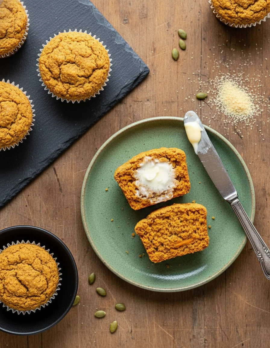 Pumpkin Cornbread Muffins