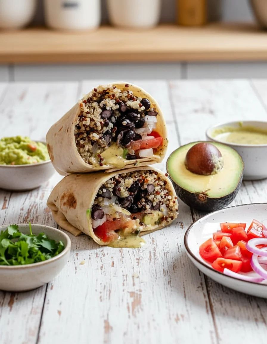 Quinoa Black Bean Burritos