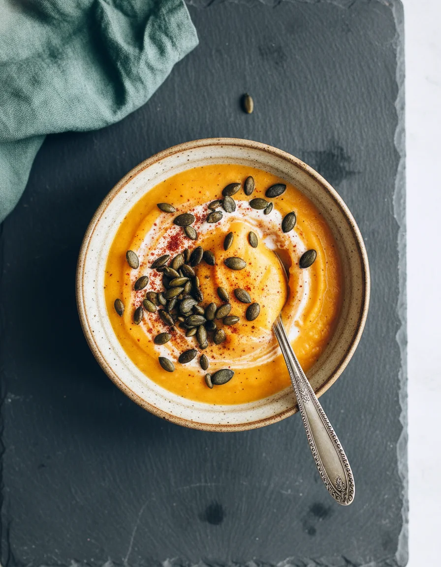 Creamy Red Lentil Sweet Potato Soup