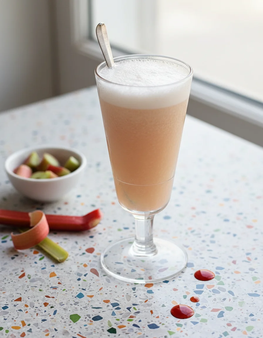 Rhubarb Bellini