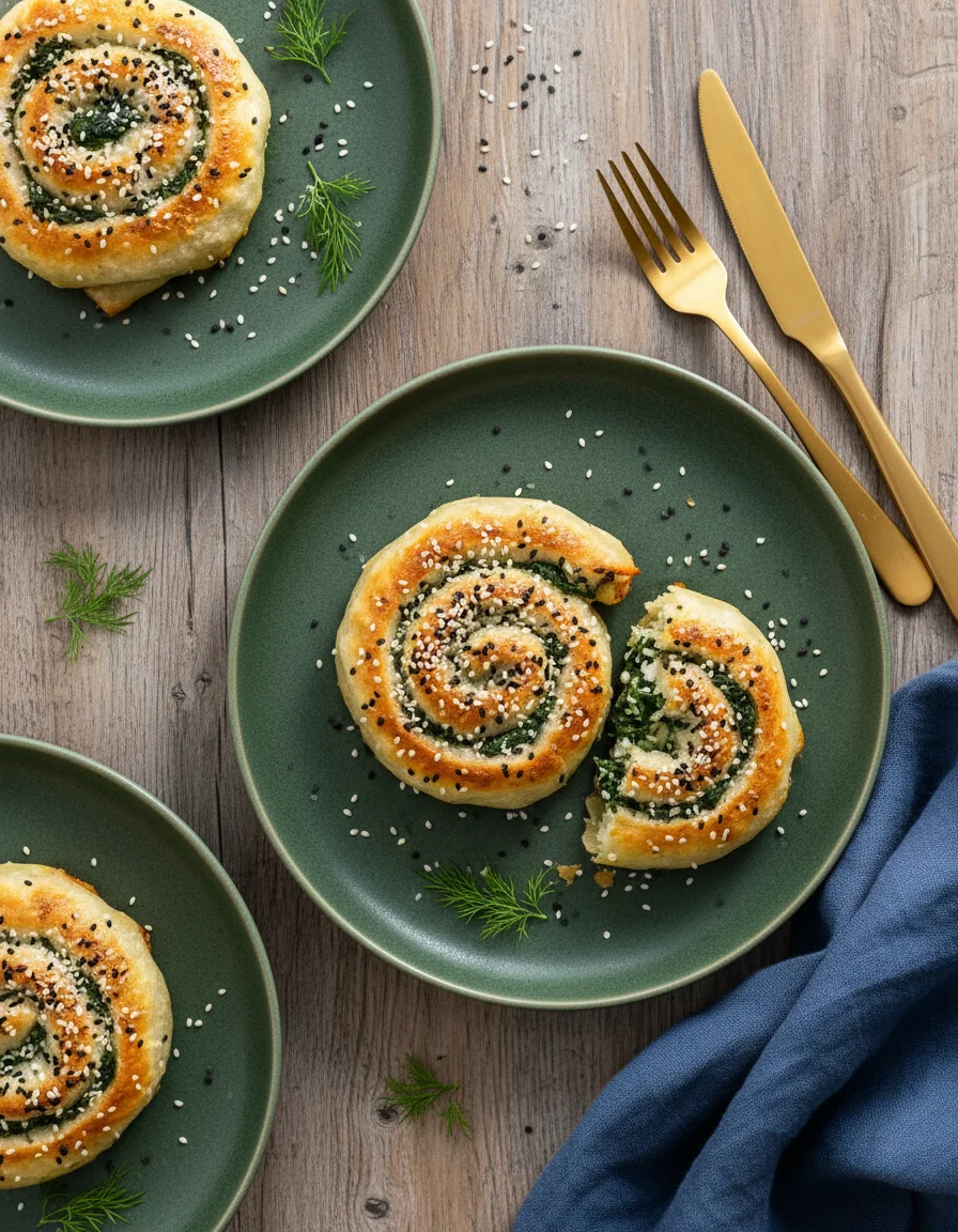 Crispy Rice Paper Spanakopita