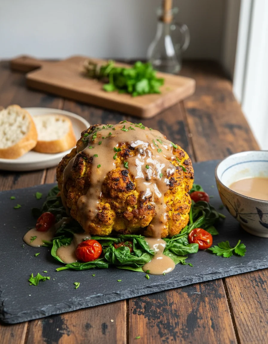 Roasted Whole Cauliflower