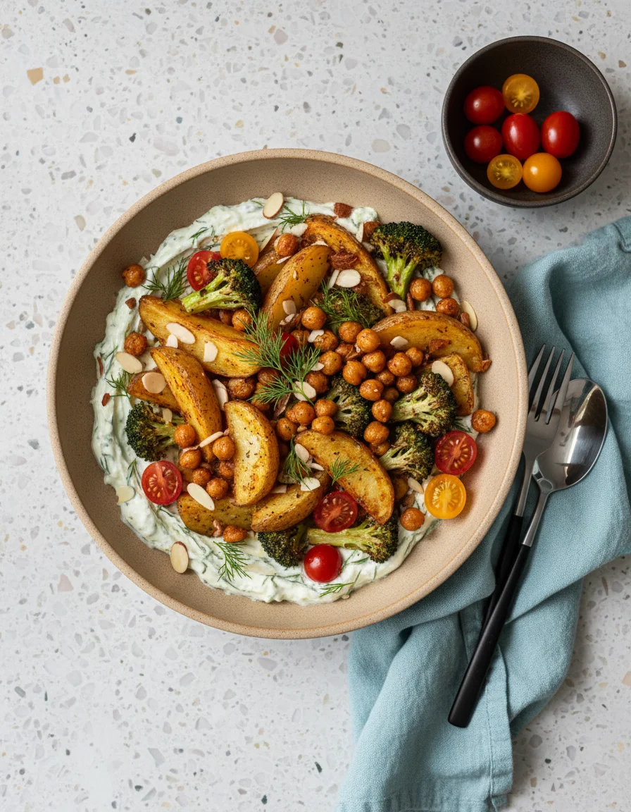 Roasted Potato Tzatziki Bowl