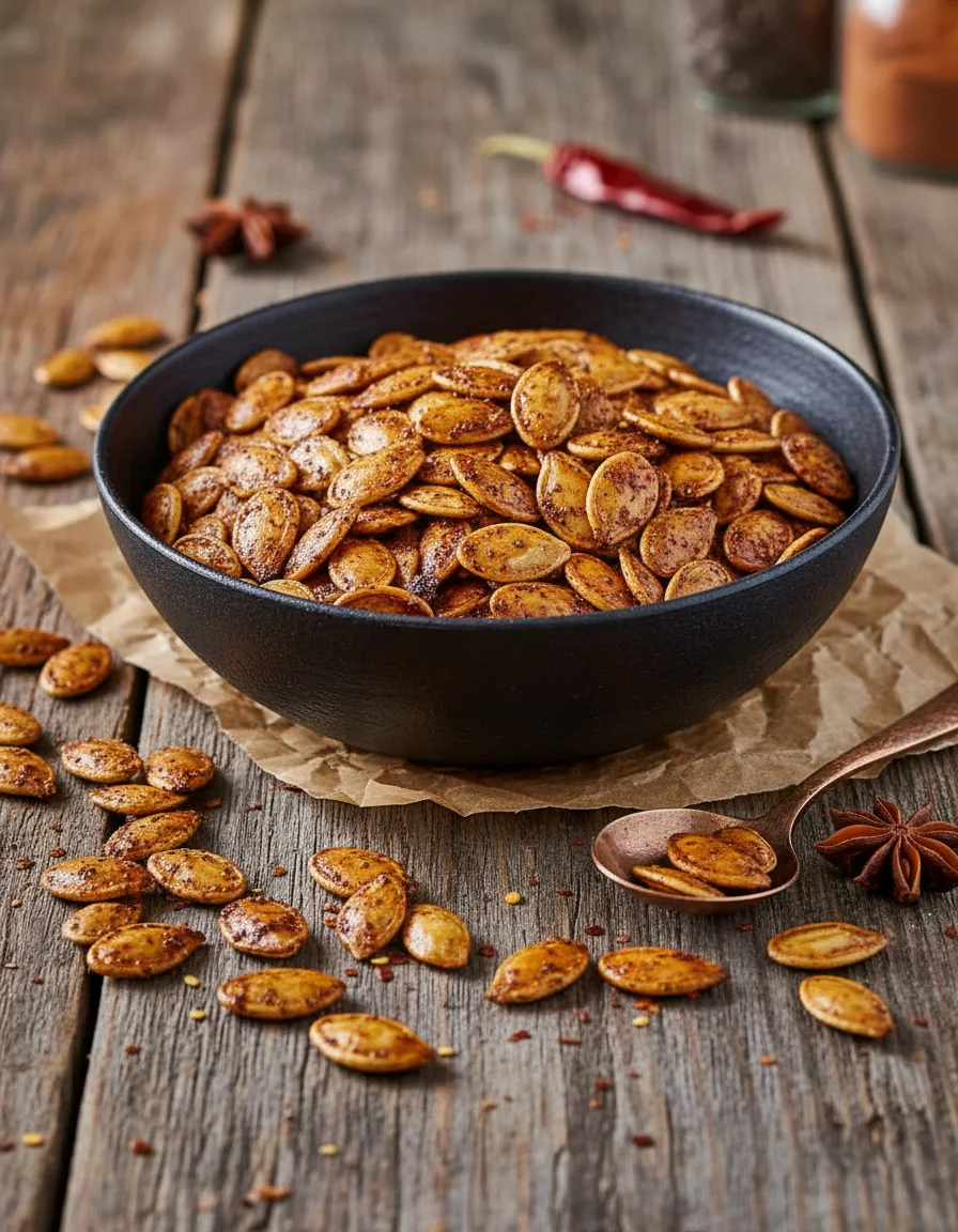Roasted Spicy Pumpkin Seeds
