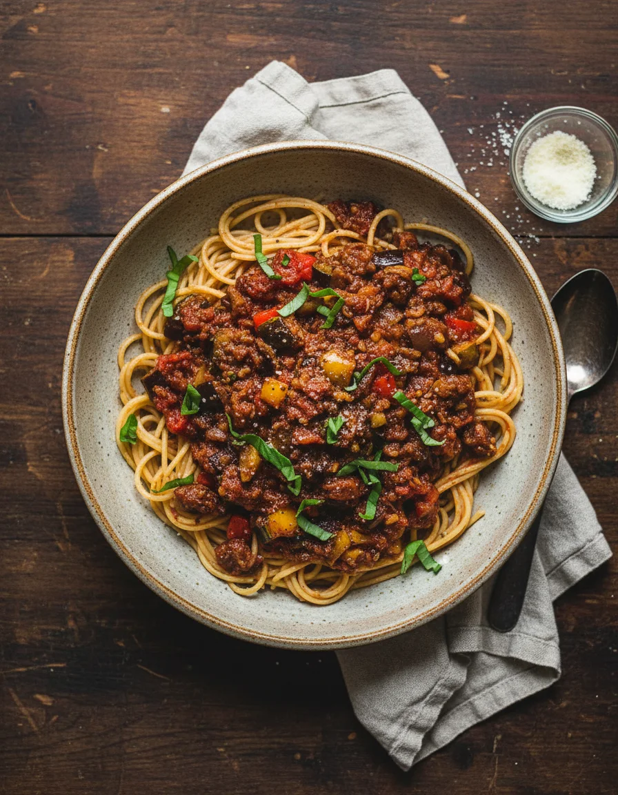 Roasted Vegetable Bolognese