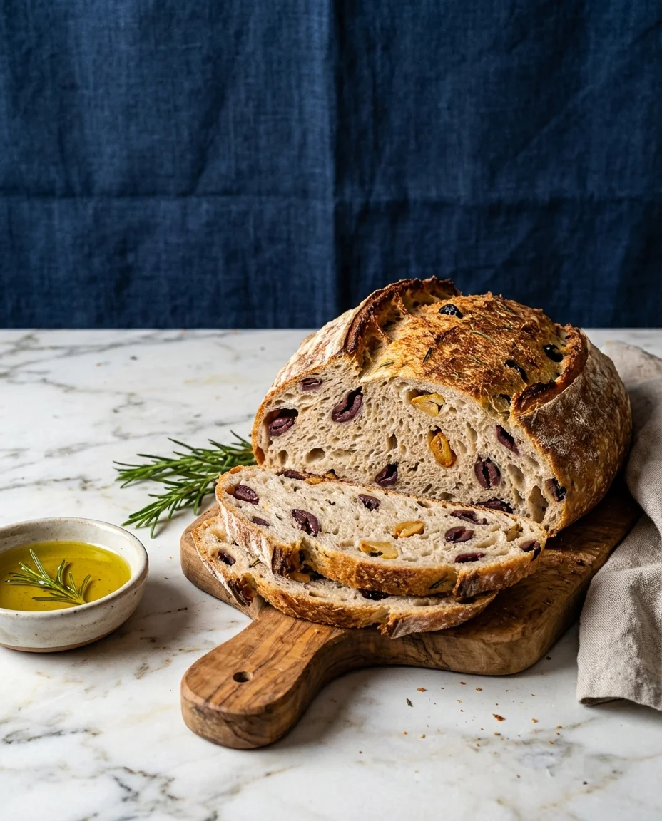 Rosemary Olive Sourdough Bread