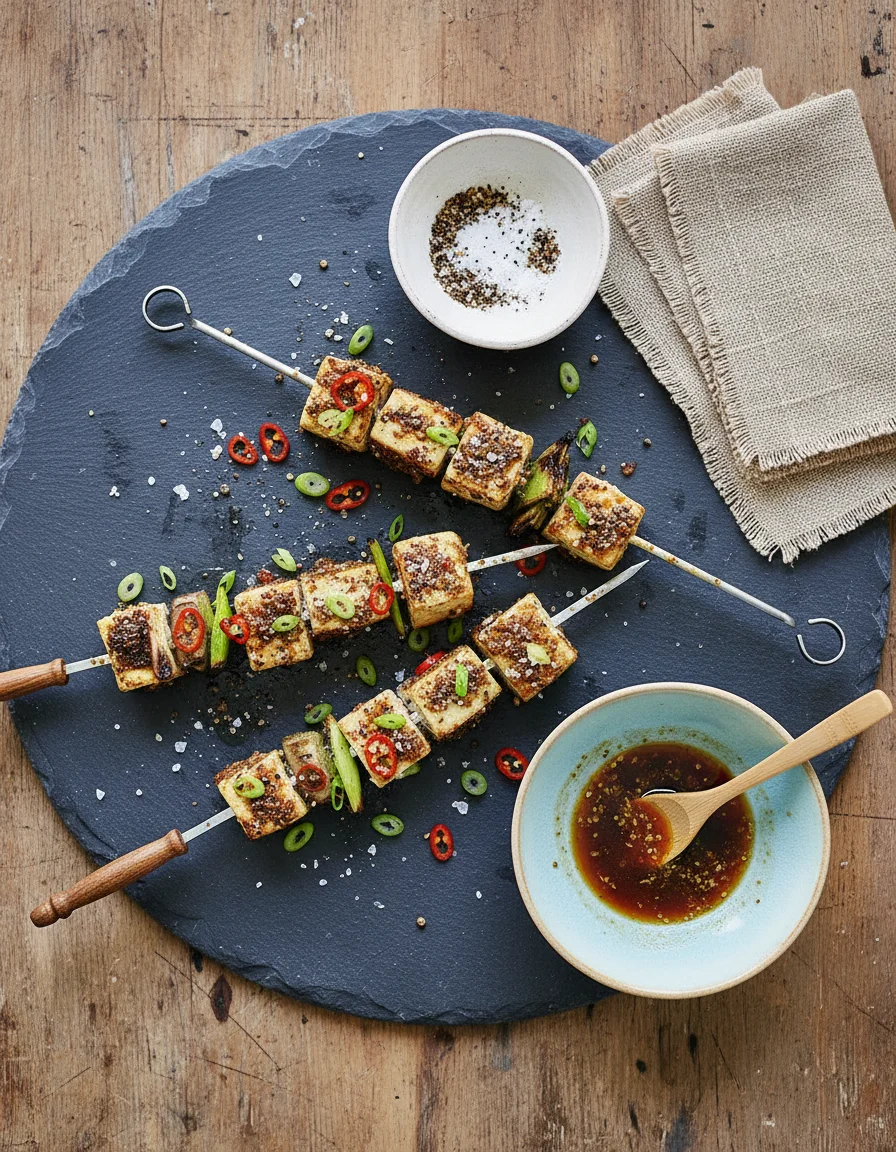 Salt & Pepper Tofu Skewers