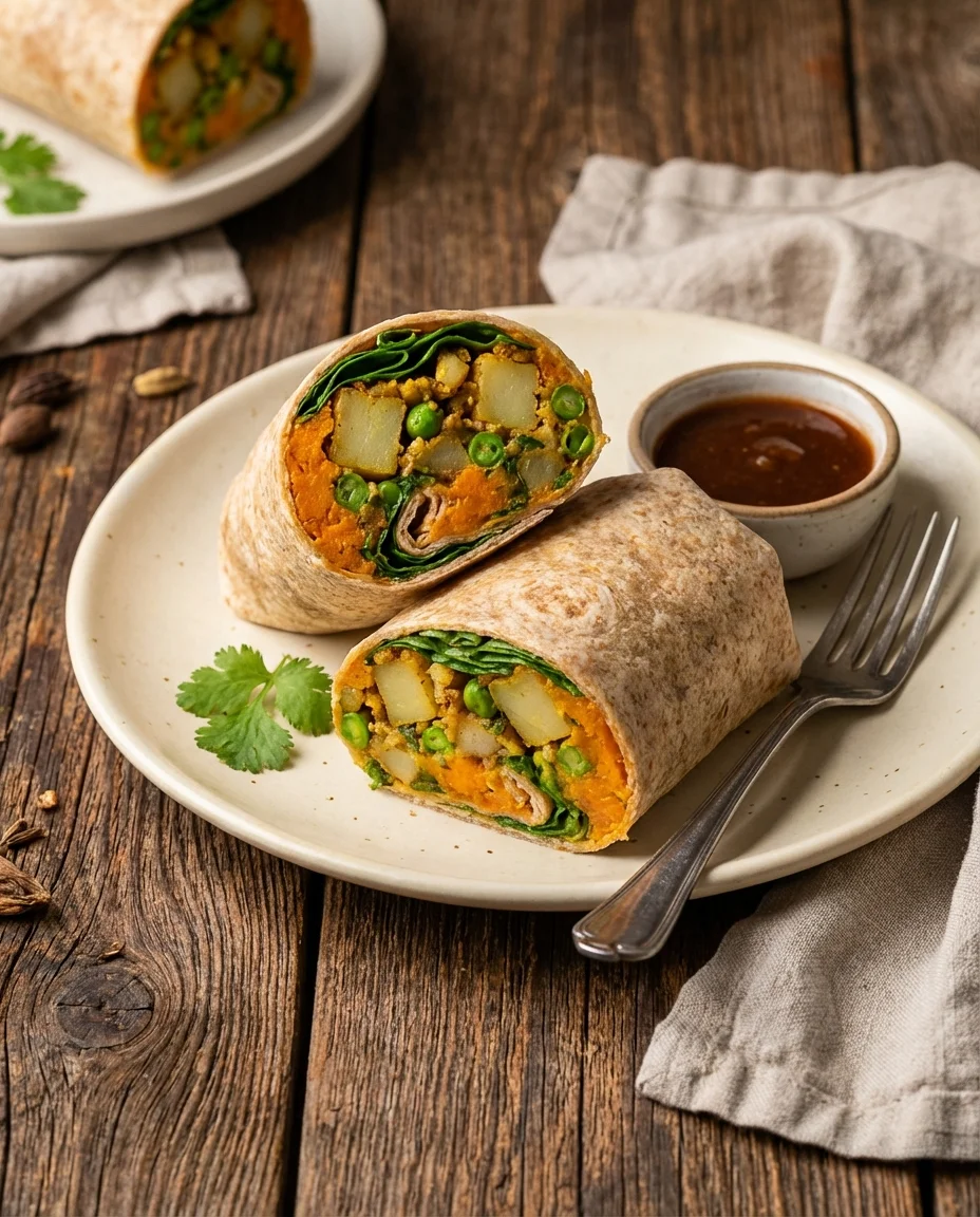 Samosa Sweet Potato Wraps